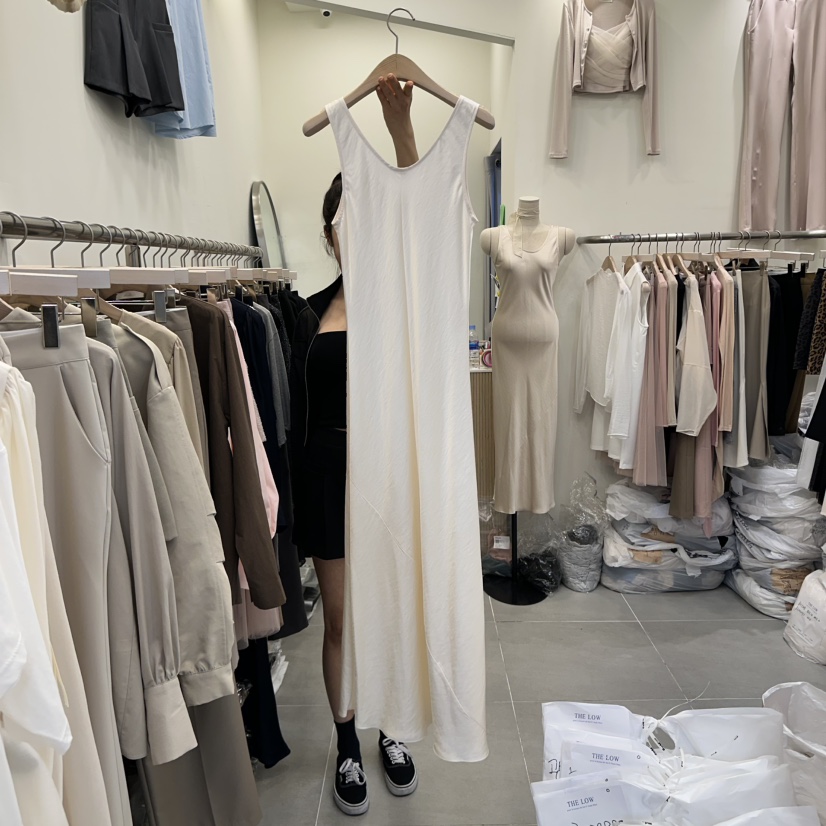 THE LOW韓國代購㊣女士新品休閑職業推薦熱賣真品25秋冬連衣裙THE LOW連衣裙