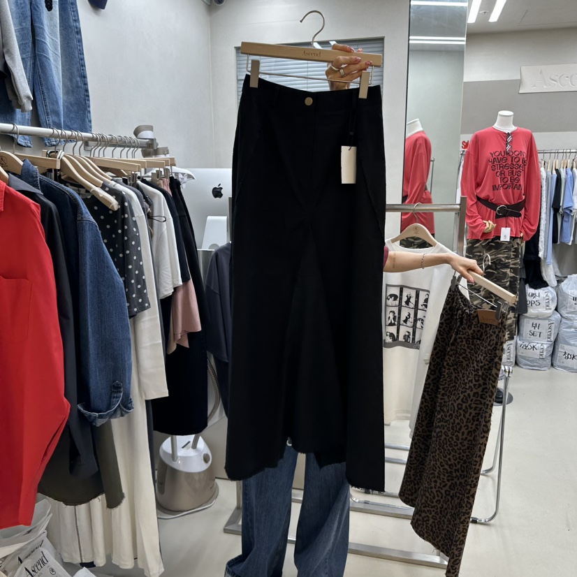 ASCEND東大門㊣代購女裝新款職業25秋冬時尚真品人氣熱賣長裙ASCEND長裙圖色3