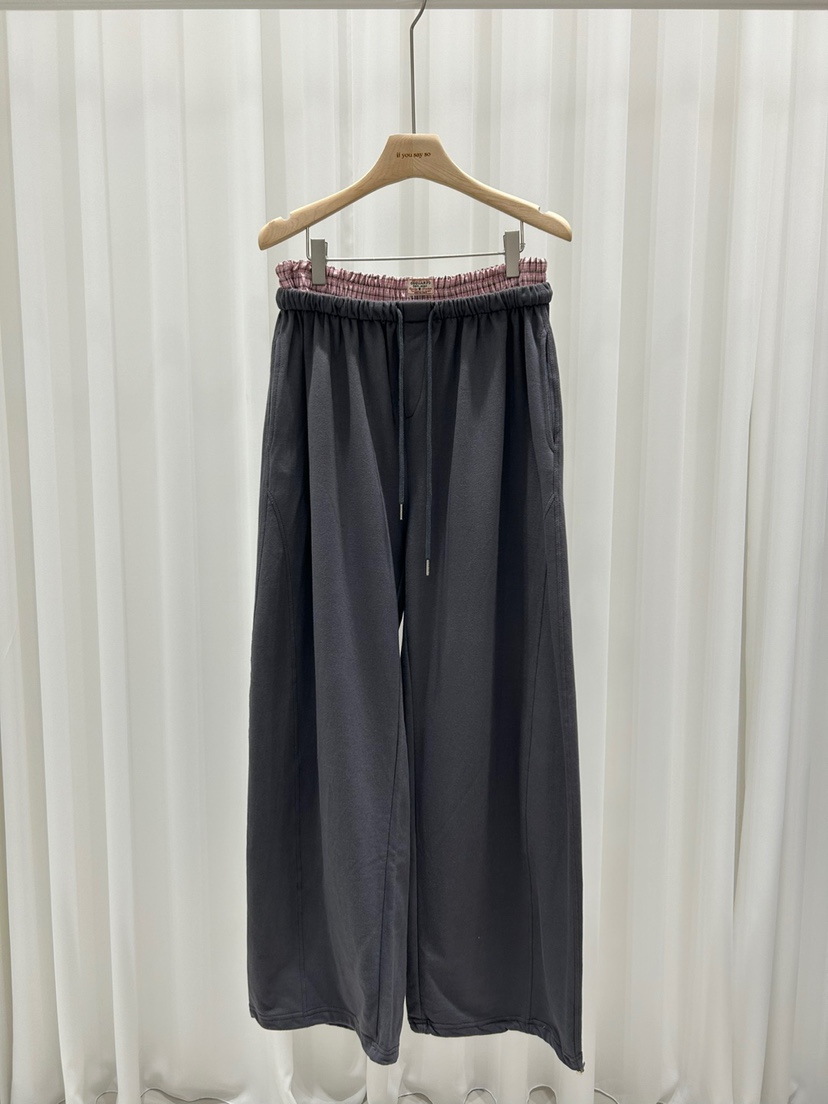 IF YOU SAY SO東大門㊣直郵女士新款真品休閑褲格子羅紋IF YOU SAY SO休閑褲圖色4