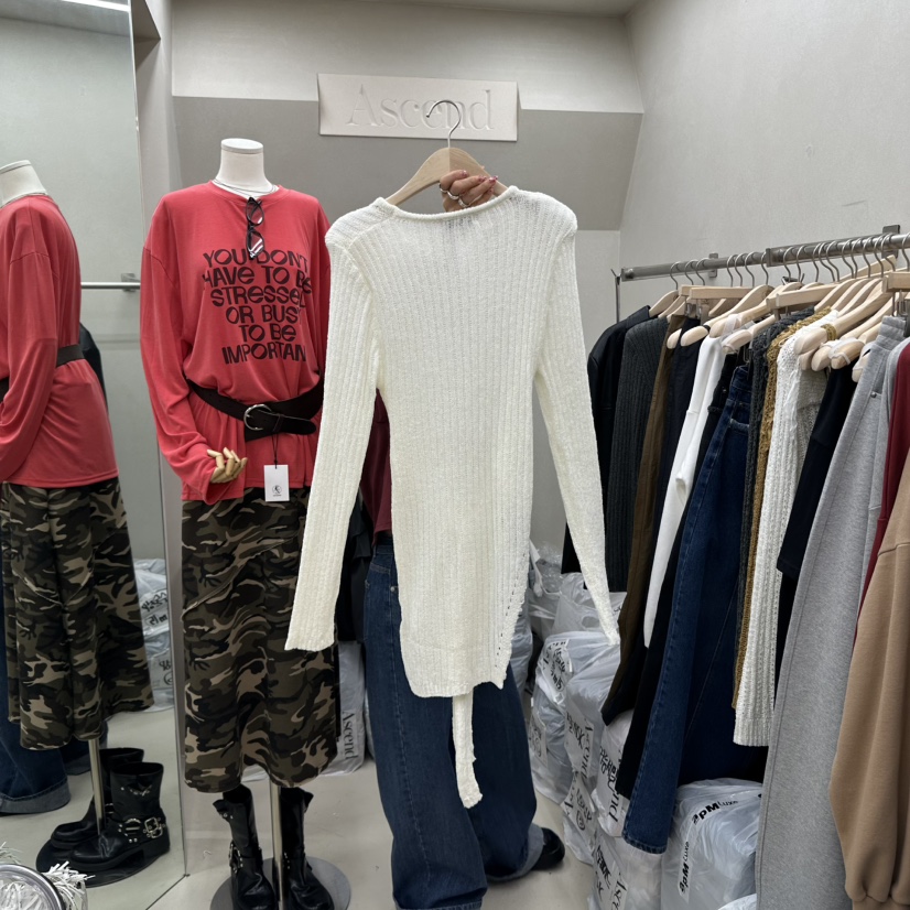 ASCEND東大門㊣直郵女裝新品人氣推薦休閑熱賣真品職業針織衫ASCEND針織衫