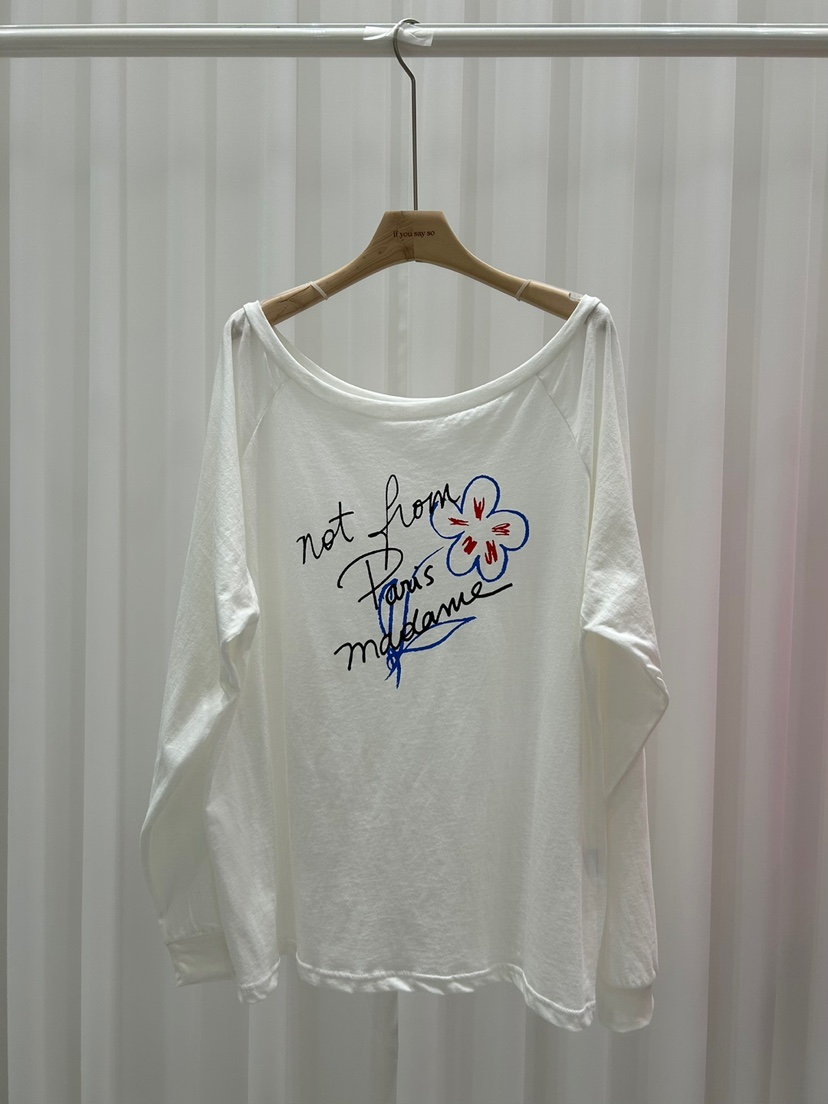 IF YOU SAY SO東大門㊣直郵女裝新品真品職業時尚長袖T恤IF YOU SAY SO長袖T恤