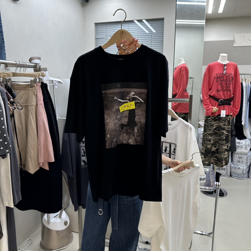 ASCEND東大門㊣代購女裝新品25秋冬推薦休閑時尚職業真品T恤ASCENDT恤圖色2
