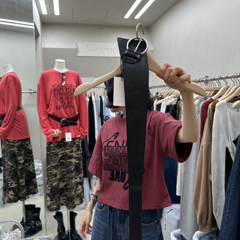 ASCEND韓國直郵㊣女裝新品推薦人氣時尚休閑職業熱賣25秋冬腰帶ASCEND腰帶