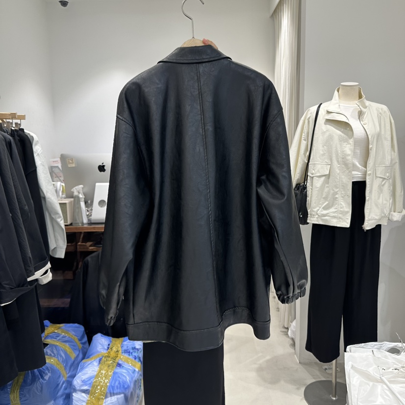 IRVINE東大門㊣代購女士新款推薦人氣休閑職業時尚夾克皮革IRVINE夾克