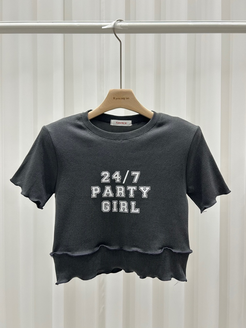 IF YOU SAY SO韓國代購㊣女裝新款熱賣休閑職業25秋冬T恤IF YOU SAY SOT恤圖色1