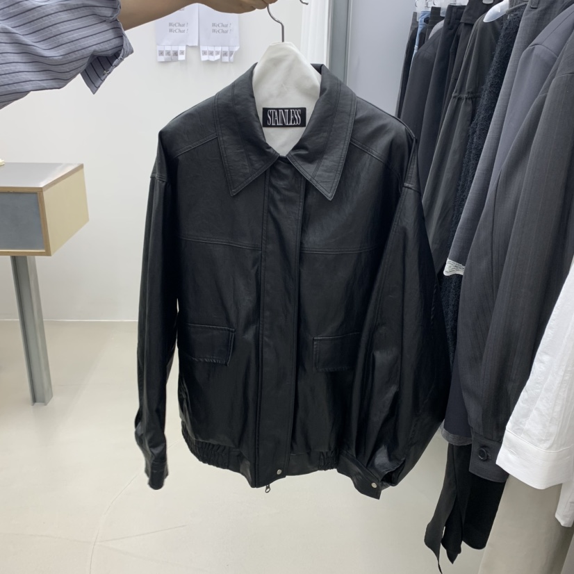 STAINLESS韓國直郵㊣女士新品人氣真品熱賣休閑職業推薦夾克STAINLESS夾克圖色2