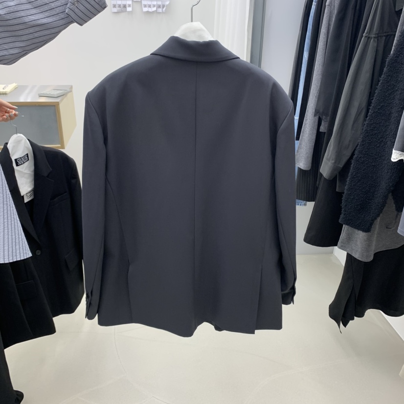 STAINLESS韓國代購㊣女士新品職業休閑推薦時尚25秋冬夾克羊毛STAINLESS夾克