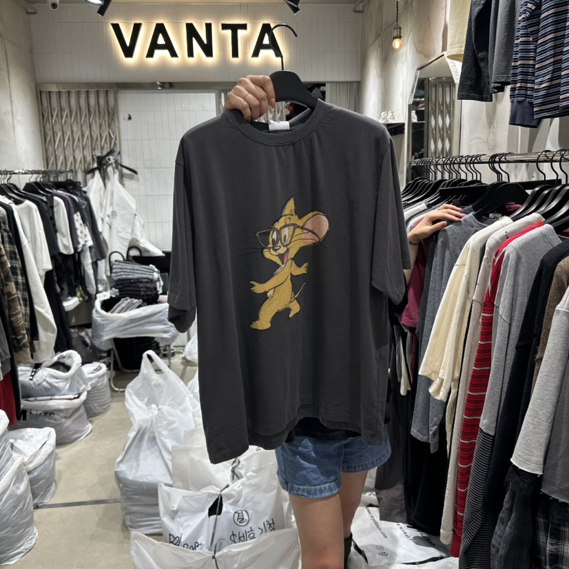 VANTA東大門㊣實拍女裝新款25秋冬推薦職業時尚休閑人氣T恤VANTAT恤圖色3