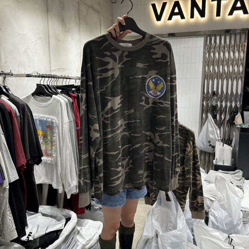 VANTA韓國代購㊣女裝新品熱賣真品人氣25秋冬時尚職業長袖T恤VANTA長袖T恤圖色2