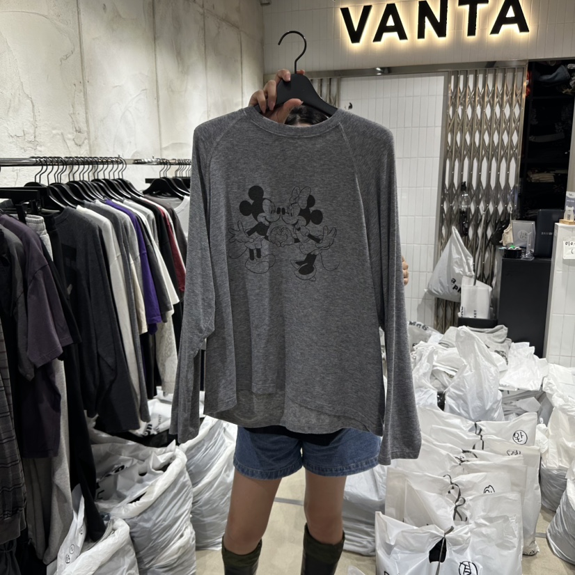 VANTA東大門㊣代購女士新品真品熱賣25秋冬長袖T恤羊絨長款VANTA長袖T恤