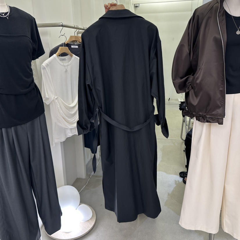 AMON東大門㊣實拍女士新款人氣真品職業休閑熱賣推薦長款風衣AMON長款風衣