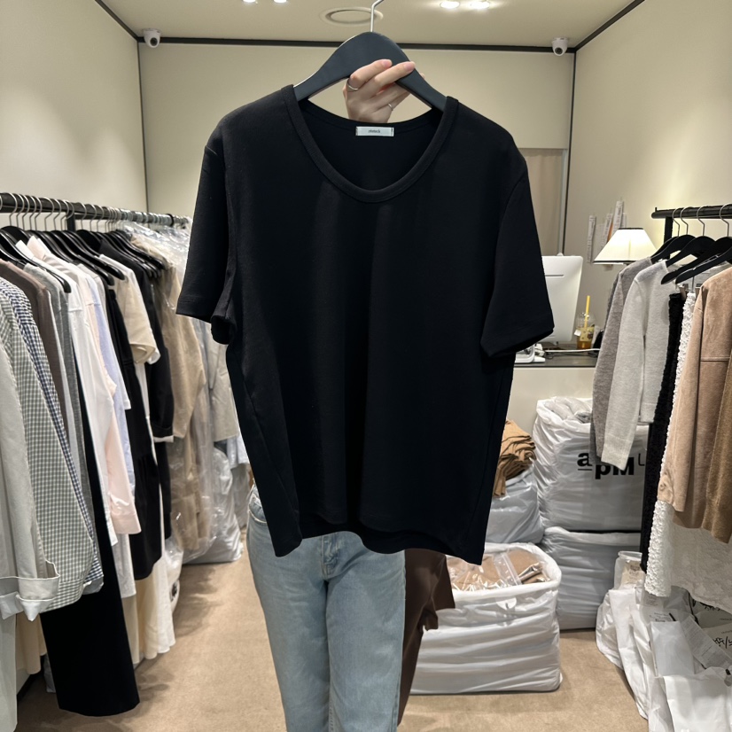 RE STOCK東大門㊣直郵女士新品真品職業熱賣休閑時尚推薦T恤RE STOCKT恤圖色3