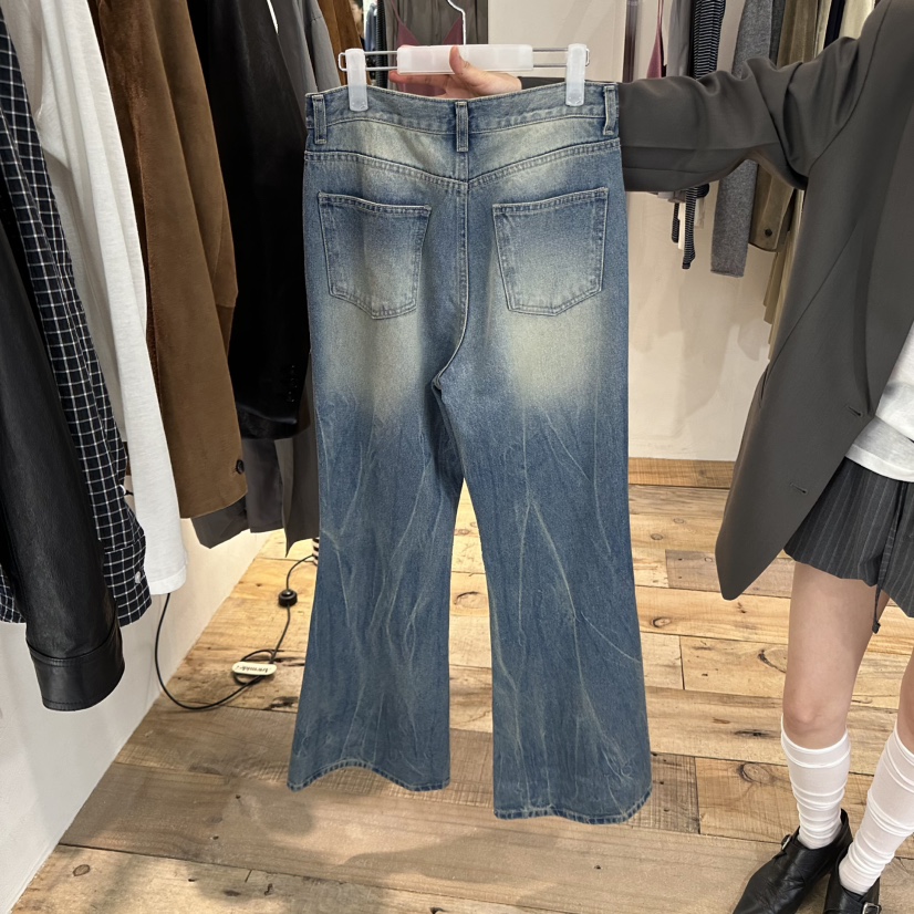 CREAM VILLA東大門㊣實拍女裝新品熱賣牛仔褲CREAMVILLA牛仔褲