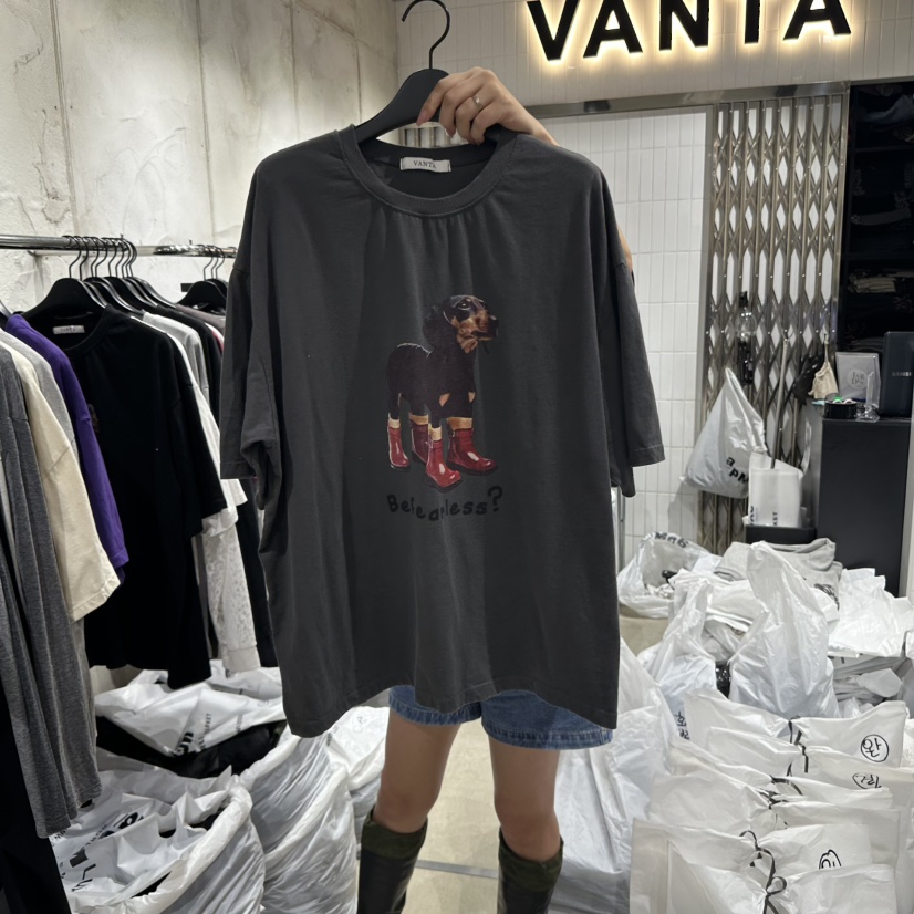 VANTA東大門㊣直郵女裝新款真品熱賣推薦25秋冬休閑時尚T恤VANTAT恤圖色4