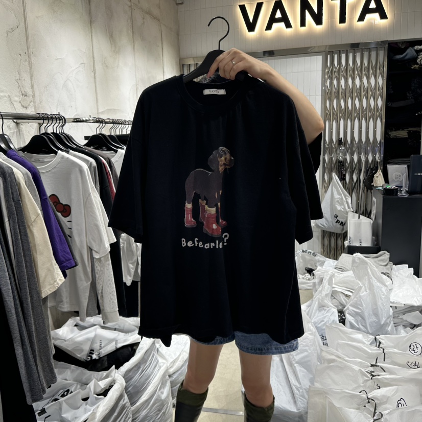 VANTA東大門㊣直郵女裝新款真品熱賣推薦25秋冬休閑時尚T恤VANTAT恤圖色5