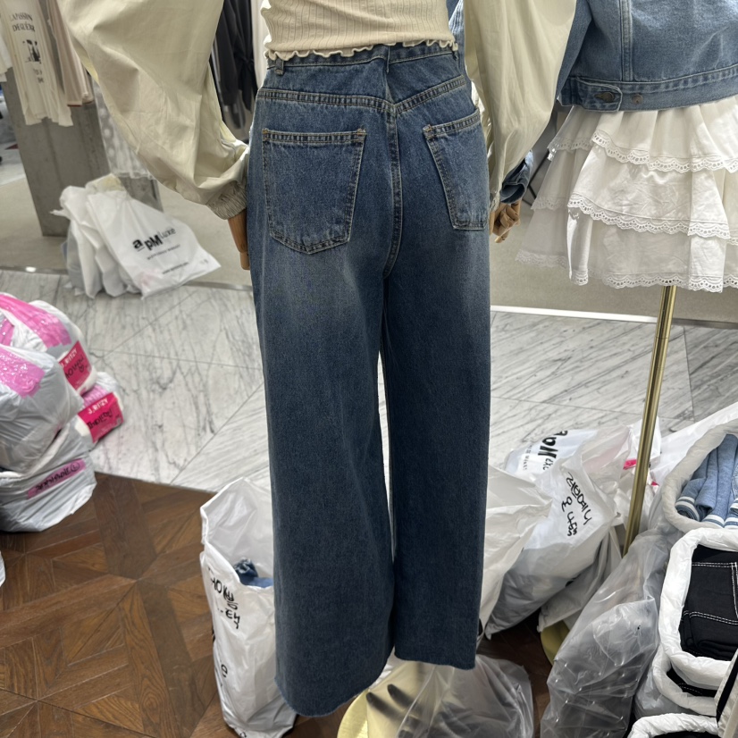 J.RITZY東大門㊣直郵女裝新款推薦休閑時尚真品25秋冬牛仔褲J.RITZY牛仔褲