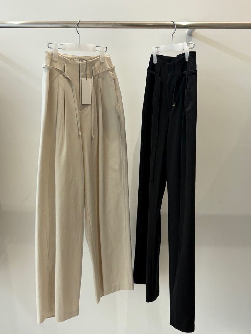 THERE東大門㊣直郵女士新款真品25秋冬職業時尚休閑褲含腰帶THERE休閑褲