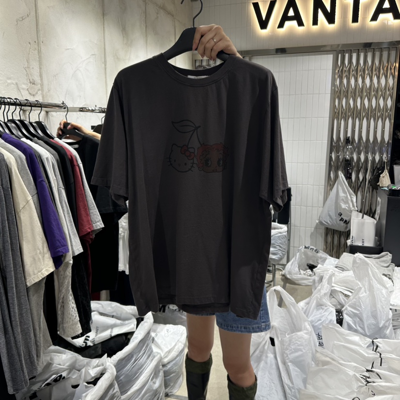 VANTA韓國直郵㊣女裝新款真品25秋冬人氣職業推薦時尚休閑T恤VANTAT恤圖色3