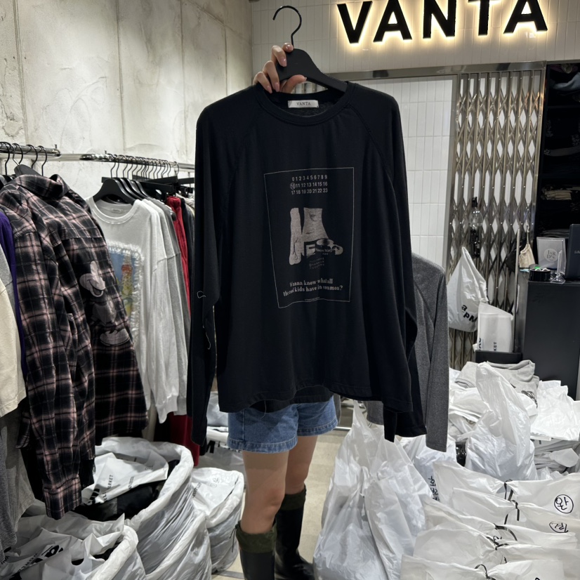 VANTA韓國代購㊣女士新品職業人氣休閑真品推薦熱賣長袖T恤VANTA長袖T恤圖色2