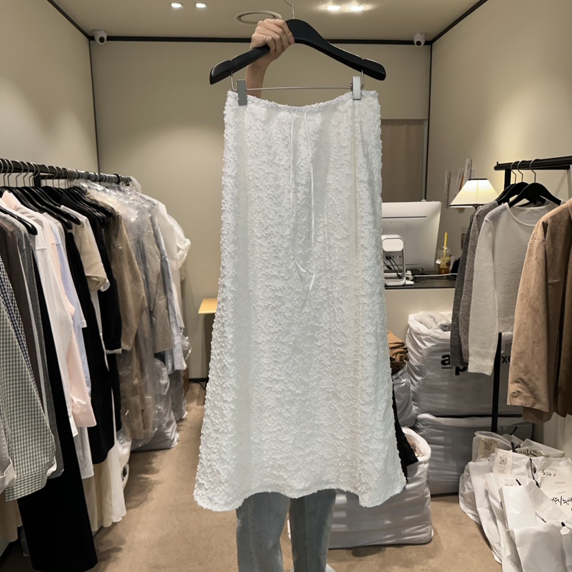 RE STOCK韓國代購㊣女士新品真品熱賣推薦人氣25秋冬時尚長裙RE STOCK長裙