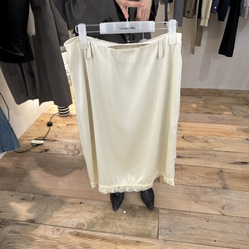 CREAM VILLA東大門㊣直郵女裝新品25秋冬短裙蕾絲CREAMVILLA短裙