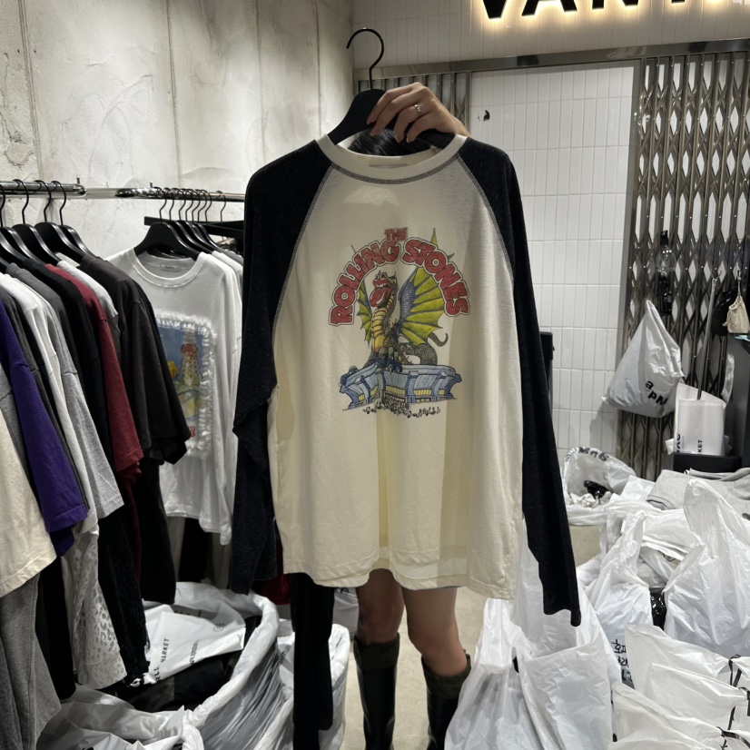 VANTA東大門㊣直郵女裝新品真品職業熱賣25秋冬休閑長袖T恤VANTA長袖T恤