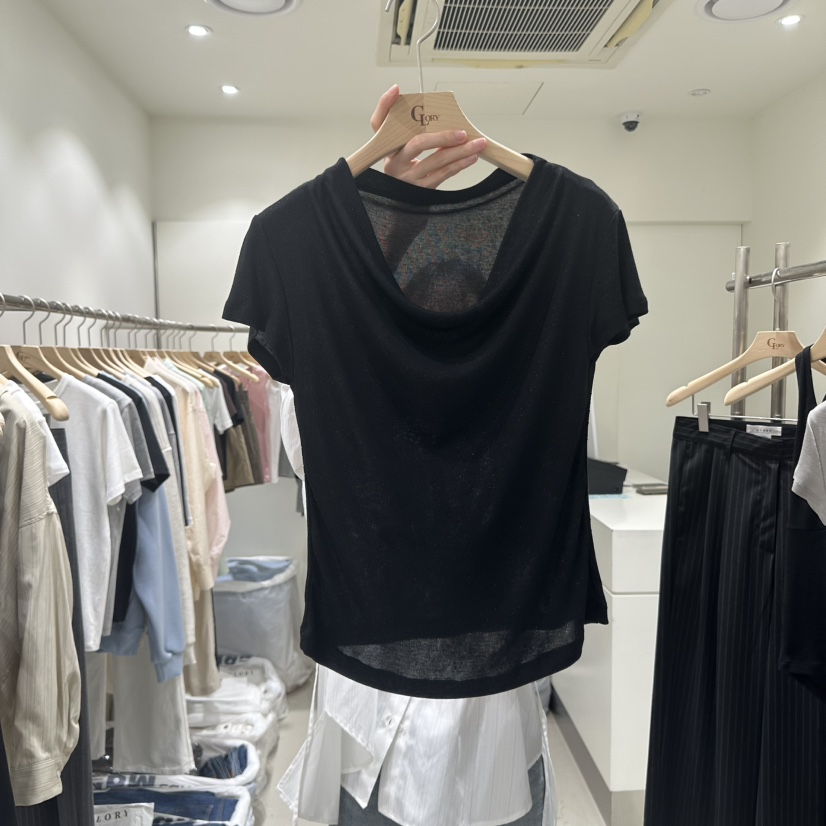 GLORY韓國代購㊣女士新品時尚25秋冬職業真品熱賣休閑推薦T恤GLORYT恤圖色3
