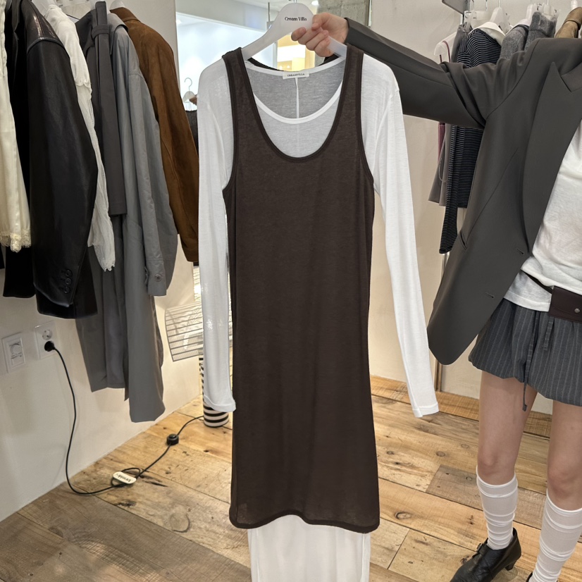 CREAM VILLA韓國代購㊣女士新款人氣套裝兩件套CREAMVILLA套裝圖色3