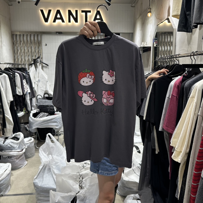 VANTA韓國直郵㊣女裝新款職業休閑熱賣真品推薦時尚人氣T恤VANTAT恤圖色3