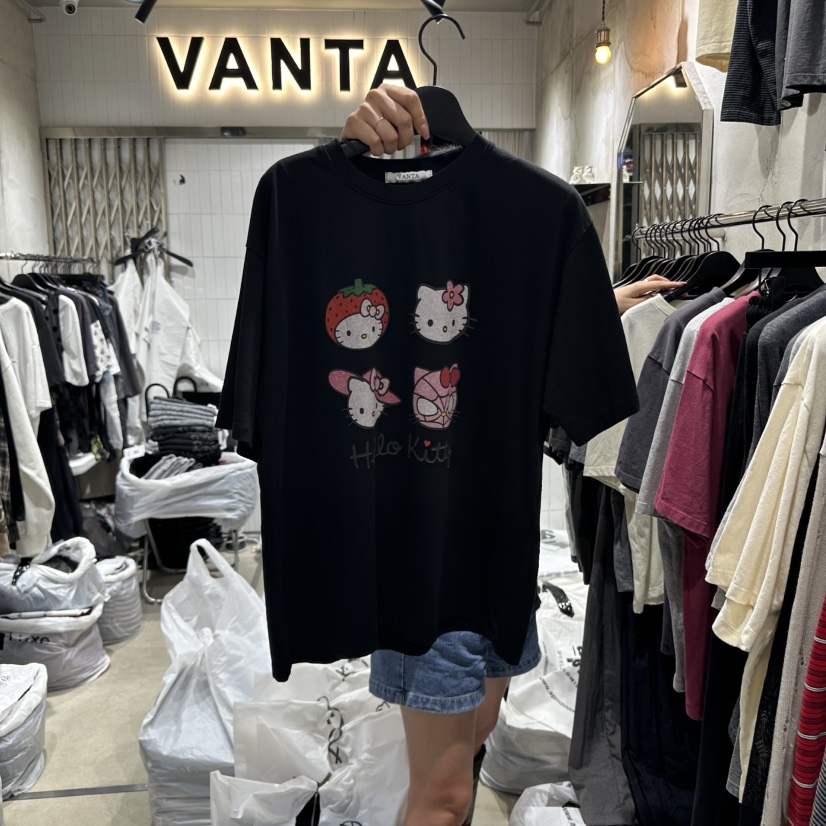 VANTA韓國直郵㊣女裝新款職業休閑熱賣真品推薦時尚人氣T恤VANTAT恤圖色4