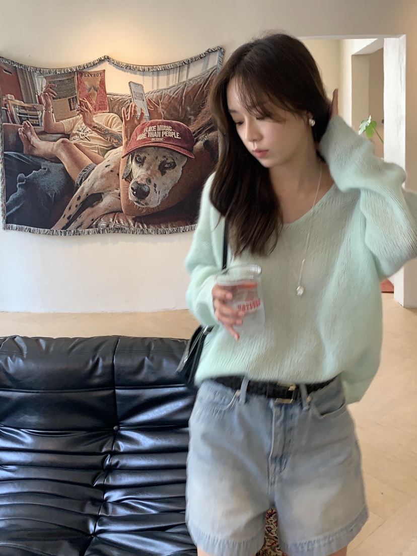 BAKING POWDER東大門㊣實拍女士新款休閑職業人氣熱賣針織衫BAKING POWDER針織衫