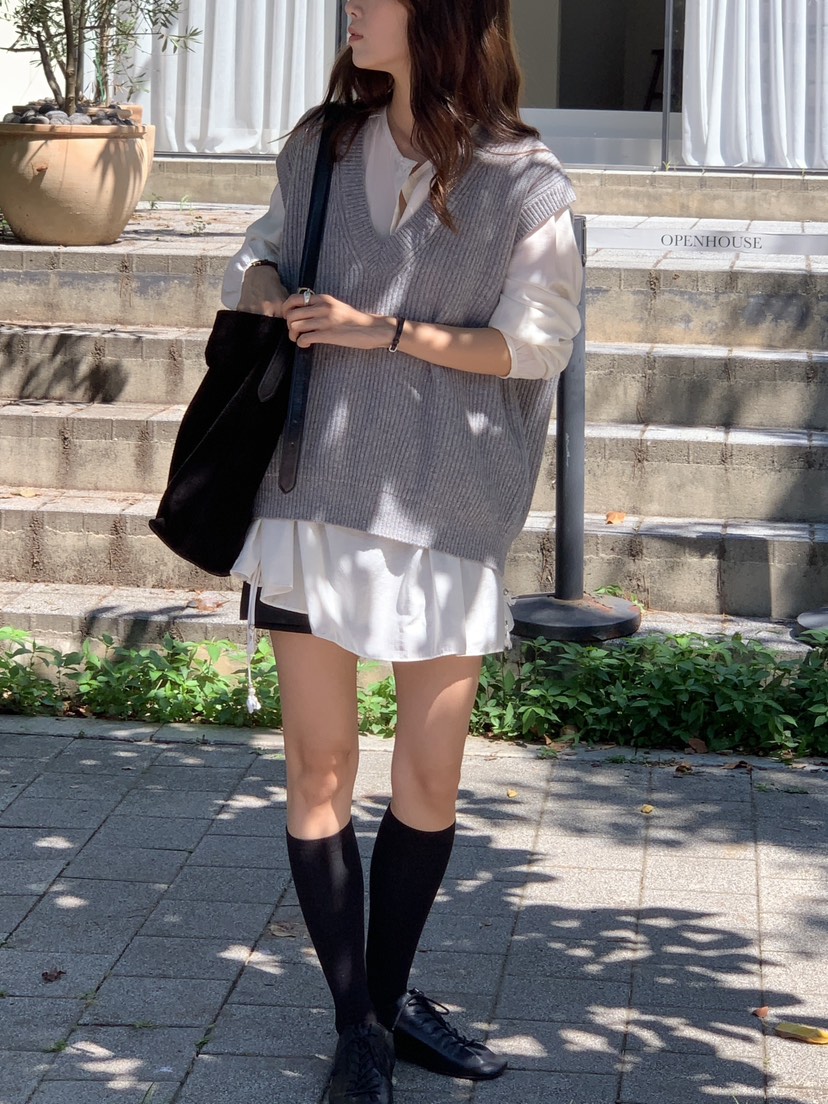 BAKING POWDER東大門㊣實拍女裝新款職業休閑人氣馬甲露肩BAKING POWDER馬甲