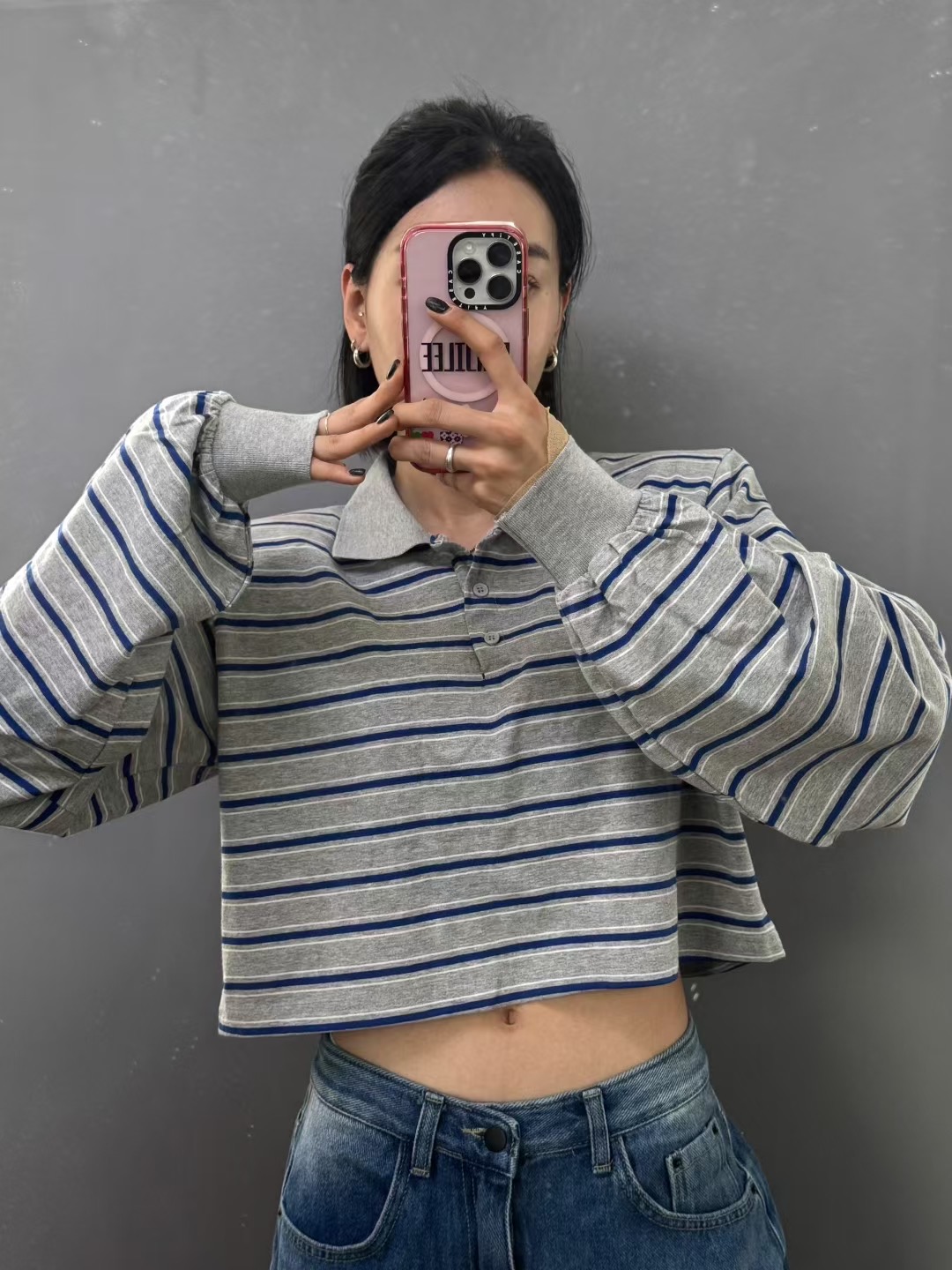 FAVOR韓國直郵㊣女裝新品推薦真品25秋冬休閑時尚熱賣長袖T恤ARRICCHISI長袖T恤