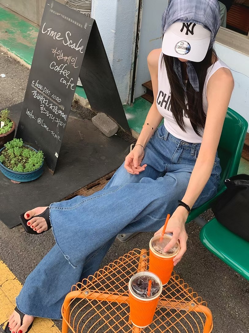 FAVOR東大門㊣代購女裝新款時尚休閑真品熱賣職業推薦牛仔褲ARRICCHISI牛仔褲