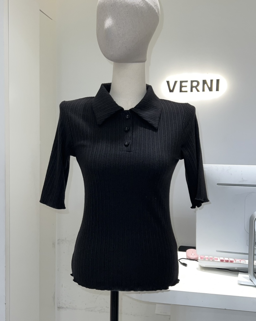 VERNI東大門㊣實拍女裝新款人氣25秋冬推薦真品時尚熱賣T恤VERNIT恤圖色4