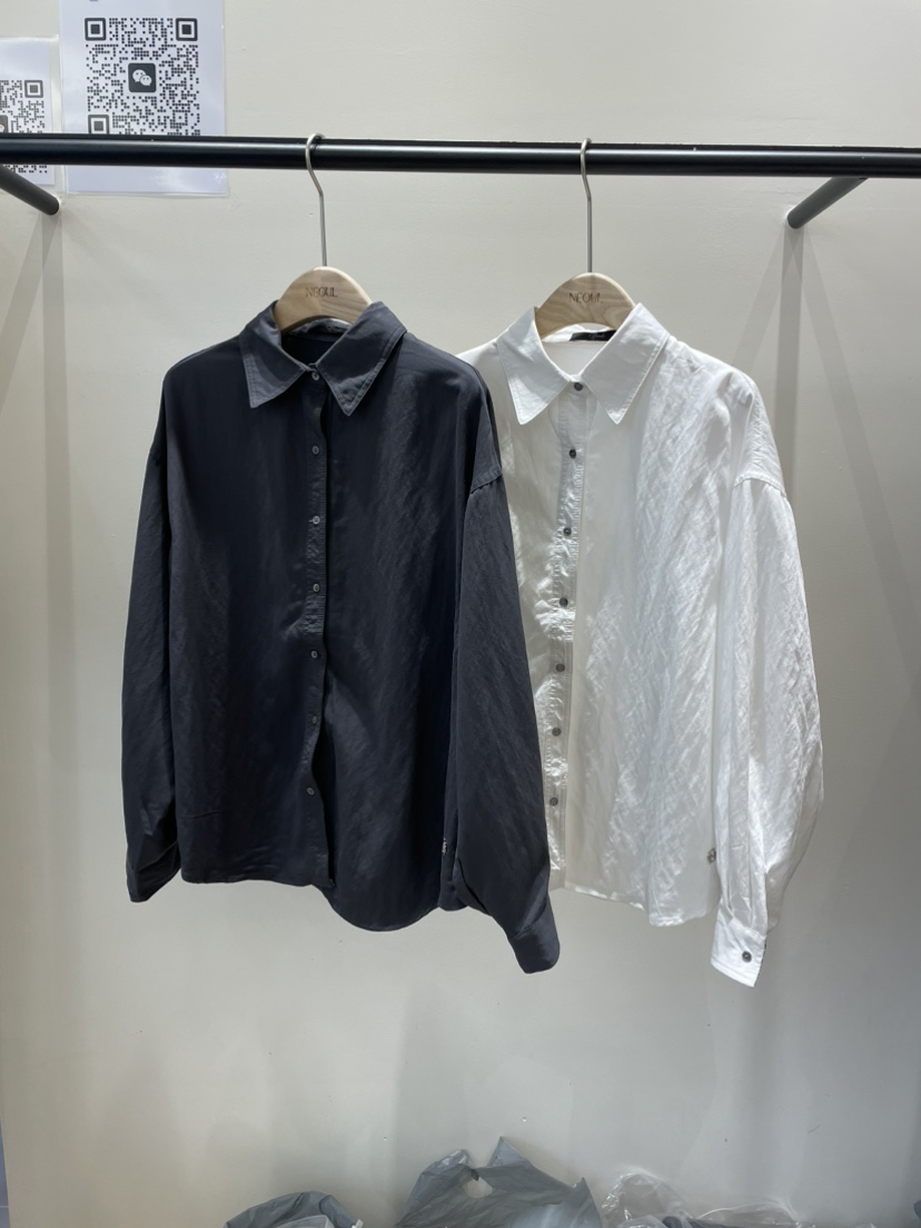 NEOUL東大門㊣直郵女士新品25秋冬真品時尚休閑職業襯衫蕾絲衫NEOUL/ahin雙領標簽襯衫/蕾絲衫