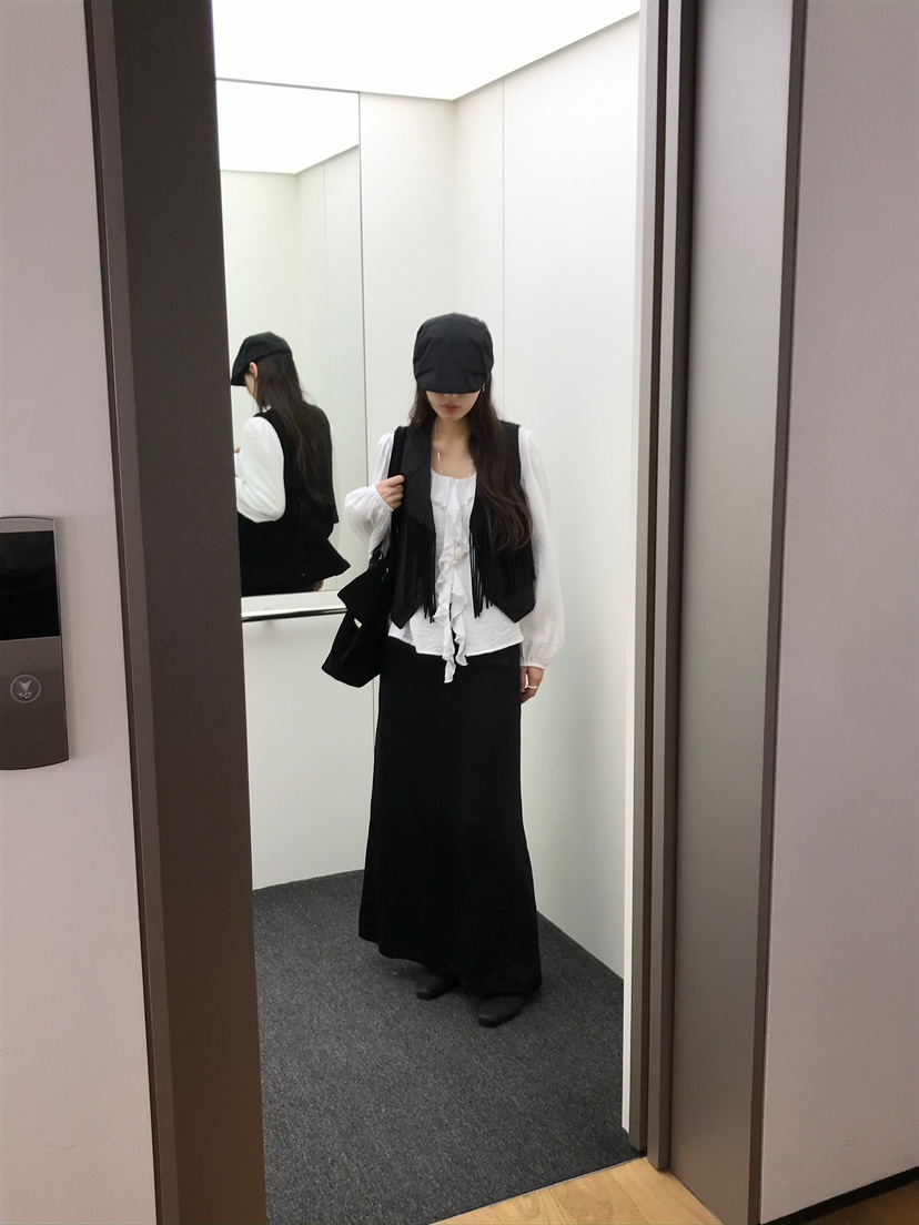 ESCHER東大門㊣直郵女裝新款休閑真品人氣25秋冬職業熱賣長裙ESCHER長裙