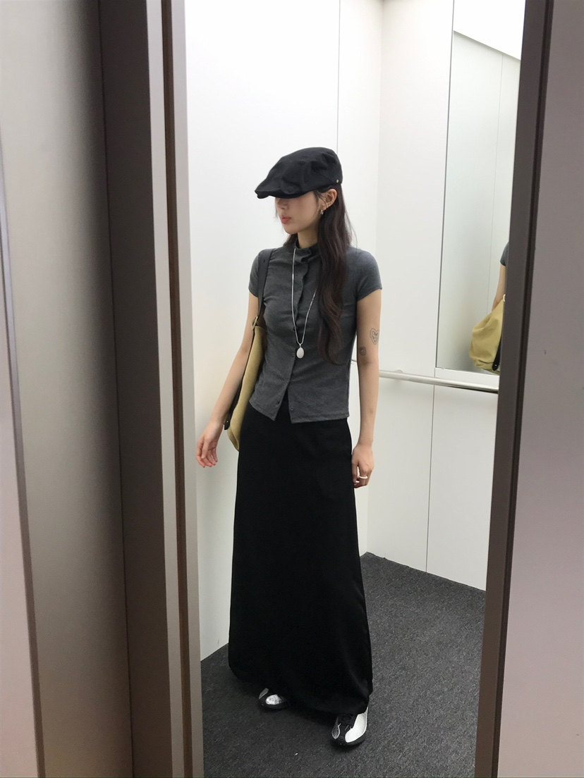 ESCHER東大門㊣直郵女裝新款休閑真品人氣25秋冬職業熱賣長裙ESCHER長裙