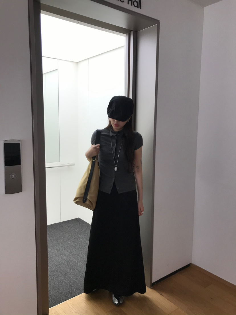 ESCHER東大門㊣直郵女裝新款休閑真品人氣25秋冬職業熱賣長裙ESCHER長裙