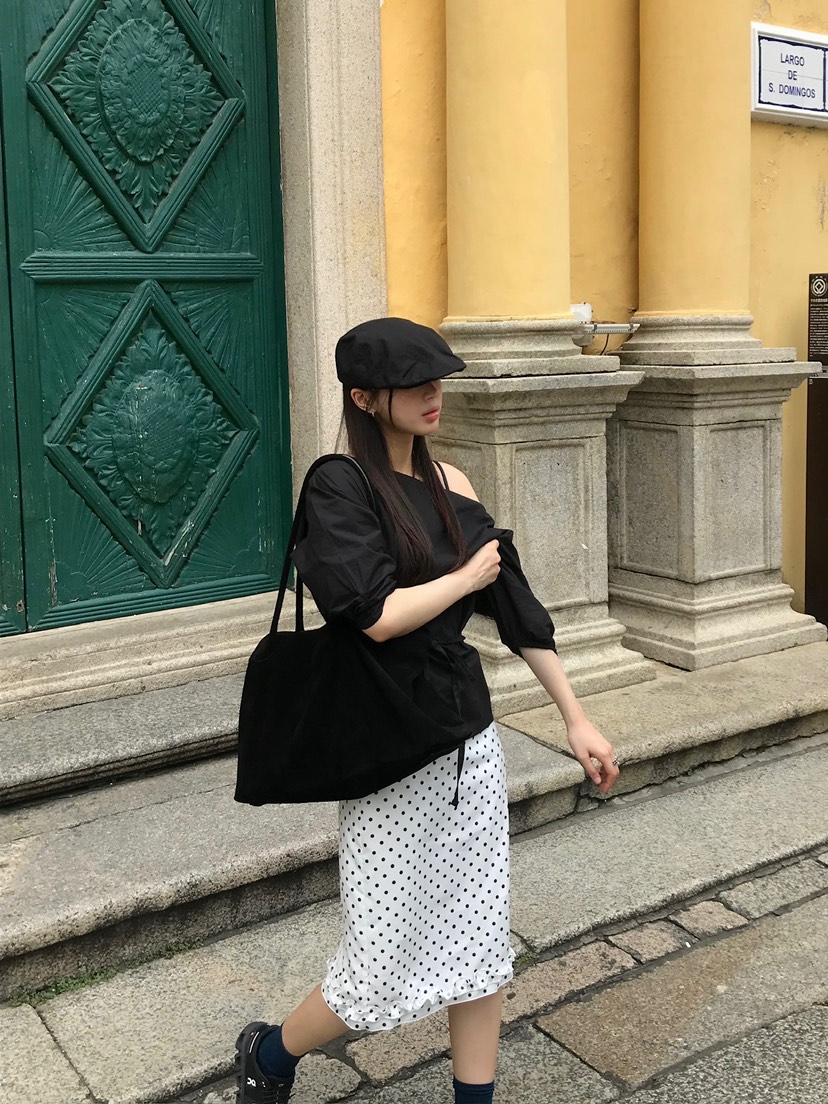 ESCHER東大門㊣實拍女裝新品人氣25秋冬休閑推薦半身裙中短裙ESCHER半身裙/中短裙
