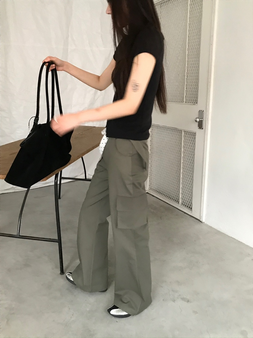 ESCHER東大門㊣直郵女裝新款25秋冬時尚真品推薦休閑褲含腰帶ESCHER休閑褲