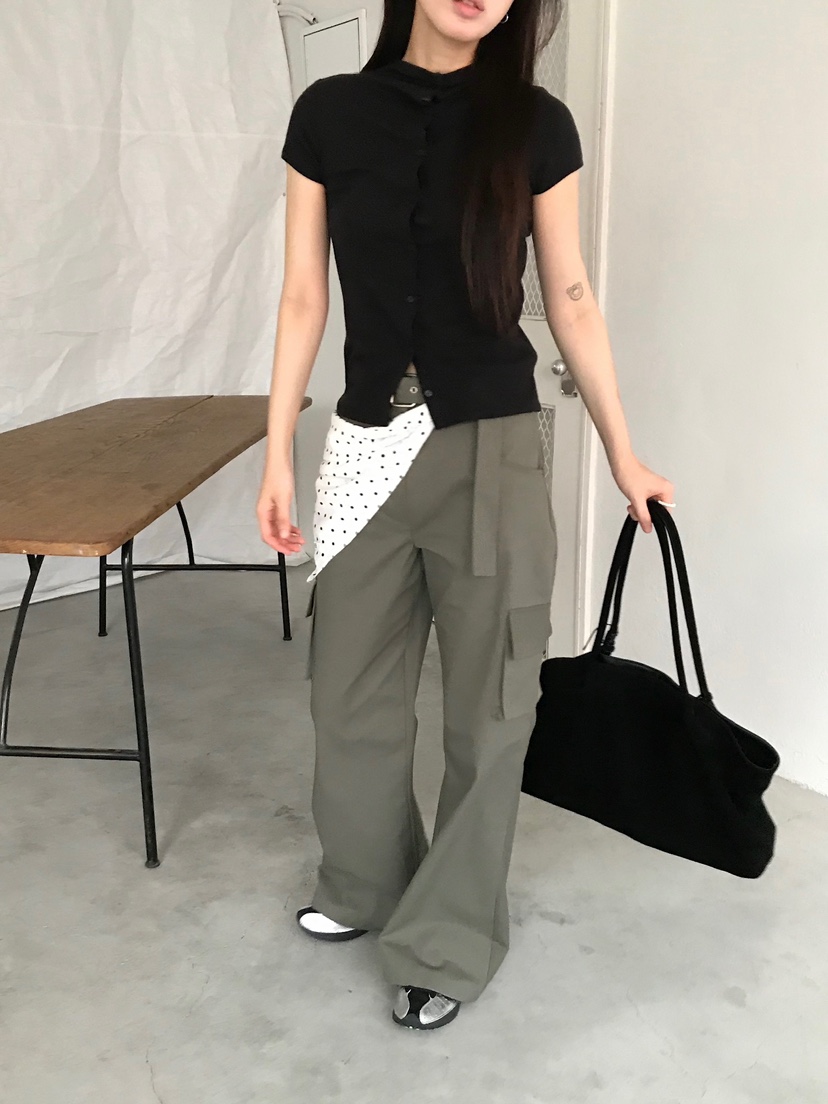 ESCHER東大門㊣直郵女裝新款25秋冬時尚真品推薦休閑褲含腰帶ESCHER休閑褲