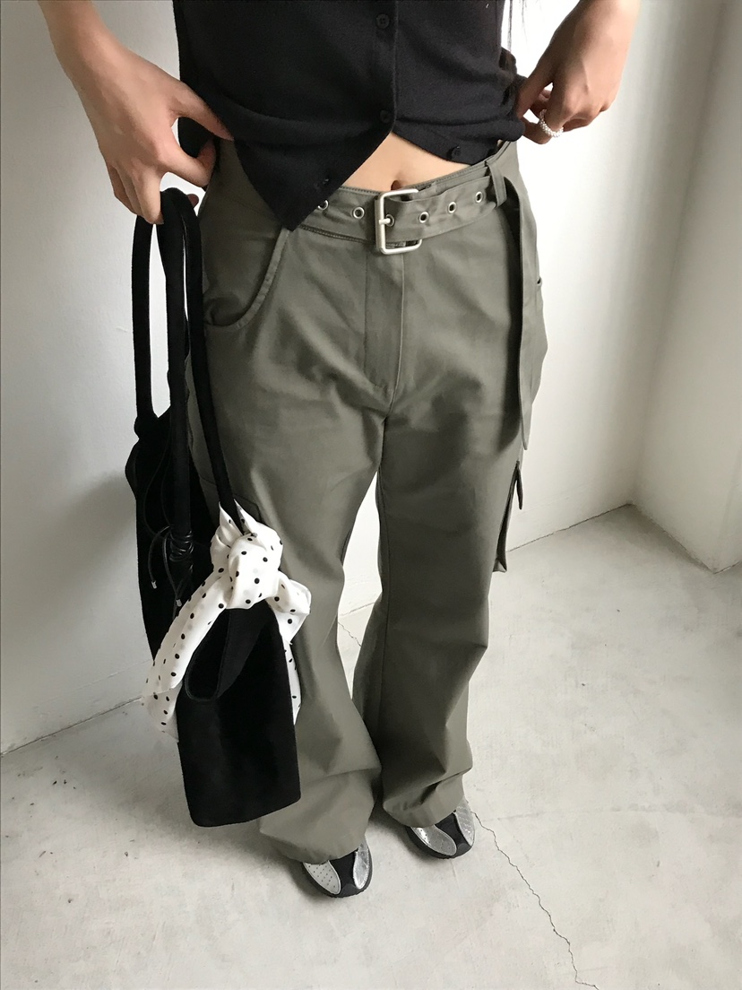 ESCHER東大門㊣直郵女裝新款25秋冬時尚真品推薦休閑褲含腰帶ESCHER休閑褲
