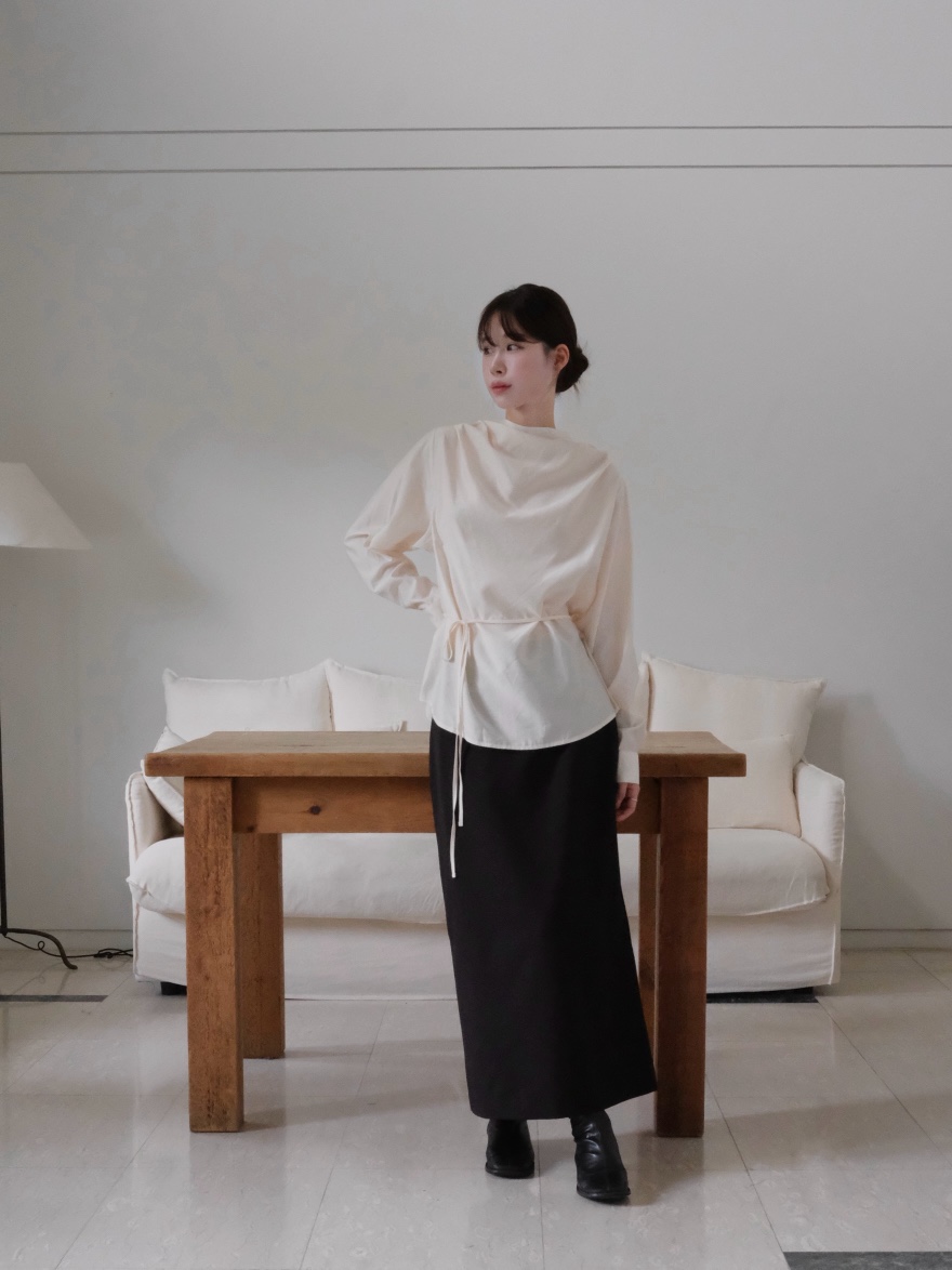ALATE韓國代購㊣女裝新品推薦職業真品時尚熱賣長裙羊毛長款LEGACY長裙