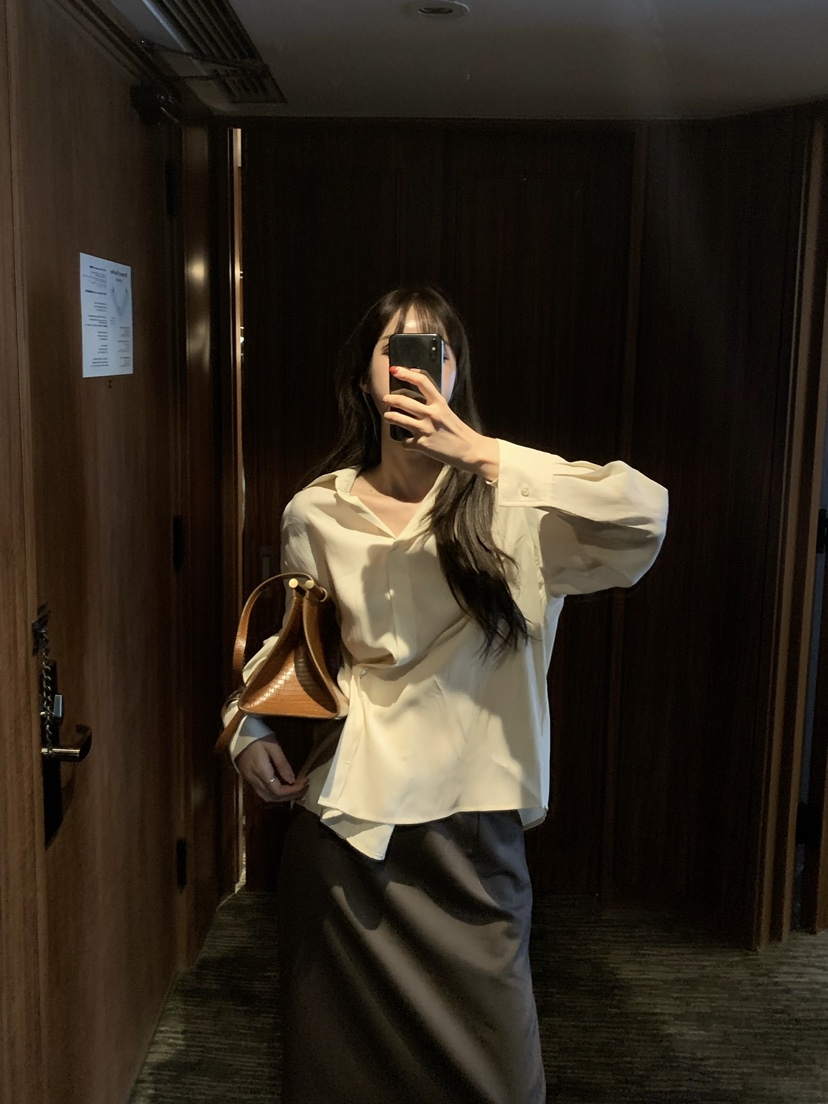 ALATE韓國直郵㊣女裝新品真品職業時尚推薦熱賣25秋冬襯衫蕾絲衫LEGACY襯衫/蕾絲衫