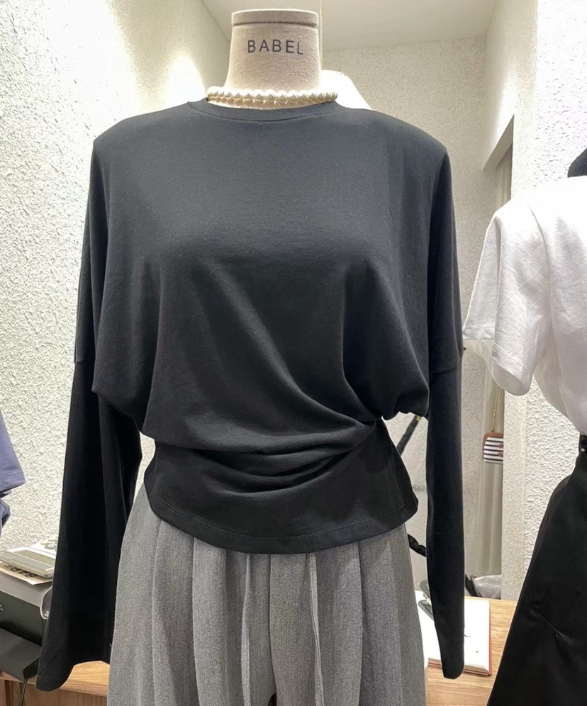 BABEL東大門㊣實拍女士新品真品25秋冬職業熱賣推薦長袖T恤BABEL長袖T恤