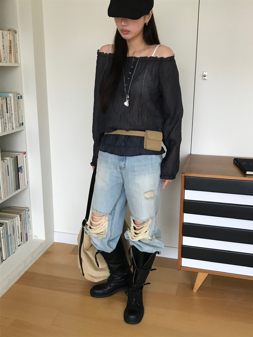 ESCHER東大門㊣代購女裝新款推薦休閑真品襯衫蕾絲衫不含腰帶ESCHER襯衫/蕾絲衫