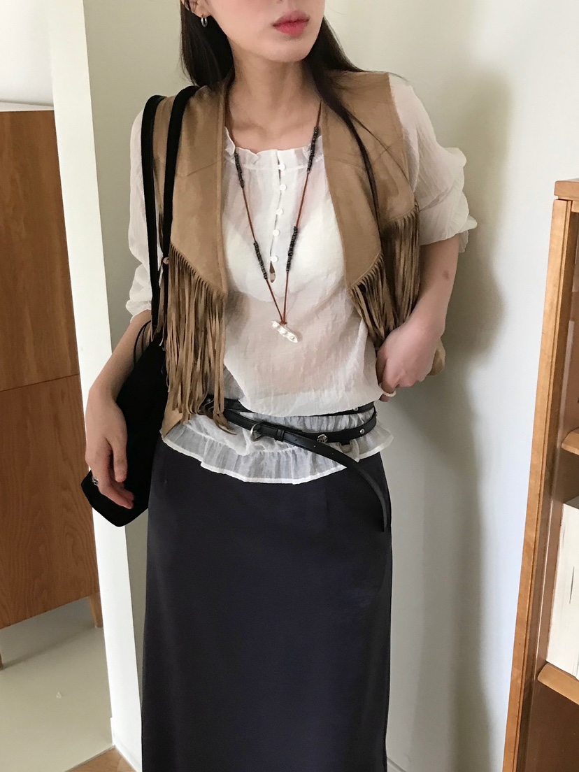 ESCHER東大門㊣代購女裝新款推薦休閑真品襯衫蕾絲衫不含腰帶ESCHER襯衫/蕾絲衫