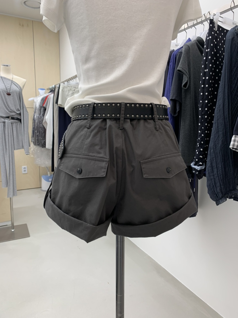 ESCHER東大門㊣實拍女士新品人氣推薦25秋冬休閑短褲不含腰帶ESCHER短褲