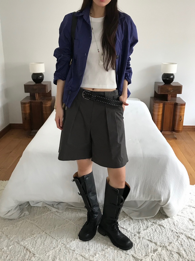 ESCHER東大門㊣實拍女士新品人氣推薦25秋冬休閑短褲不含腰帶ESCHER短褲